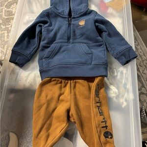 Carhartt Kids' Navy and Tan Joggers